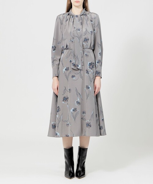 【セール】カラーシャドウフィオーレプリント フレアドレス（ワンピース）｜EPOCA（エポカ）