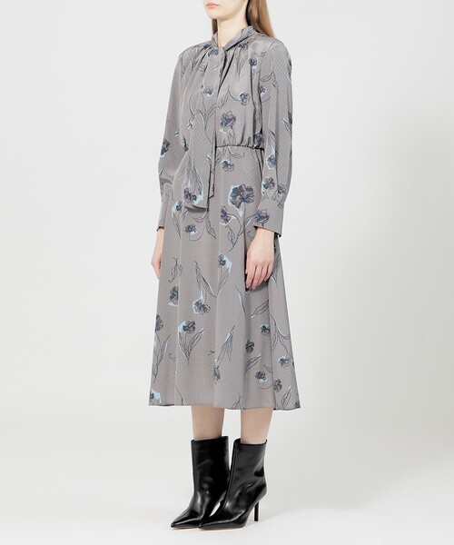 【セール】カラーシャドウフィオーレプリント フレアドレス（ワンピース）｜EPOCA（エポカ）