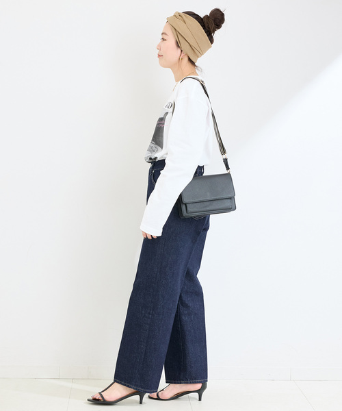 B.C STOCK(ベーセーストック)の「《追加3》【WEB限定】ラインテープショルダー(ショルダーバッグ・レディース・ブラック・FREE)」の11枚目の写真