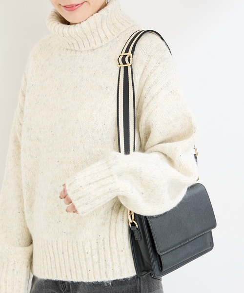 B.C STOCK(ベーセーストック)の「《追加3》【WEB限定】ラインテープショルダー(ショルダーバッグ・レディース・ブラック・FREE)」の19枚目の写真