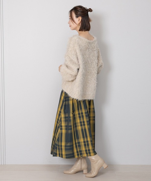 セール】チェック柄フレアスカート/250597（スカート）｜Elura