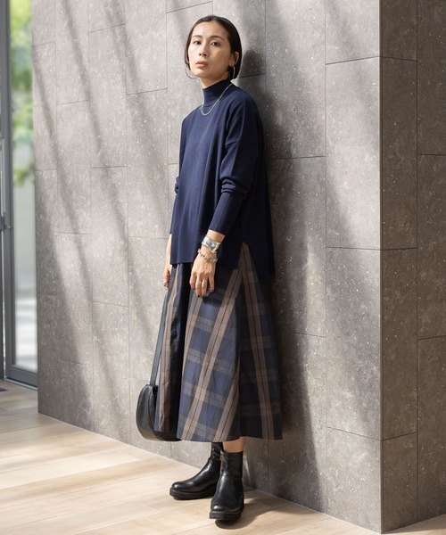 セール】チェック柄フレアスカート/250597（スカート）｜Elura