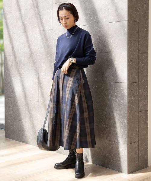 セール】チェック柄フレアスカート/250597（スカート）｜Elura
