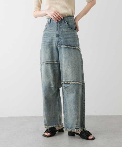 パッチワークカーブデニム（デニムパンツ）｜SENSE OF PLACE by URBAN RESEARCH（センスオブプレイスバイアーバンリサーチ）