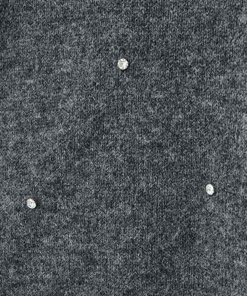 DRESKIP(ドレスキップ)の「◆【S-LL】上品でフェミニン 大人のための ふわふわビジュー付ニット(ニット/セーター・レディース・ダークブラウン/チャコールグレー/ライトブルー/オフホワイト・01/02/03/04)」の8枚目の写真