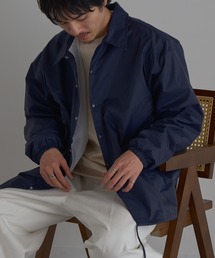 MAISON CLUB(���]���N���u)�́yMAISON CLUB�zUS Coach Jacket �E�C���h�u���[�J�[ �����n����(�i�C�����W���P�b�g)