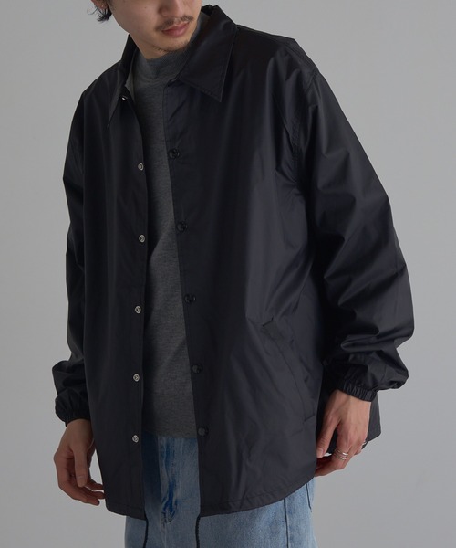 MAISON CLUB(メゾンクラブ)の「【MAISON CLUB】US Coach Jacket ウインドブレーカー 裏生地あり(ナイロンジャケット・メンズ・ブラック/ネイビー/グレー・XL/M/L/2XL)」の11枚目の写真