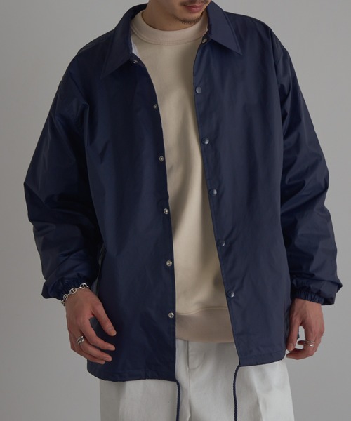 MAISON CLUB(メゾンクラブ)の「【MAISON CLUB】US Coach Jacket ウインドブレーカー 裏生地あり(ナイロンジャケット・メンズ・ブラック/ネイビー/グレー・XL/M/L/2XL)」の19枚目の写真