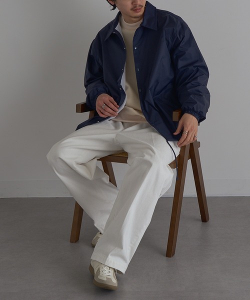 MAISON CLUB(メゾンクラブ)の「【MAISON CLUB】US Coach Jacket ウインドブレーカー 裏生地あり(ナイロンジャケット・メンズ・ブラック/ネイビー/グレー・XL/M/L/2XL)」の22枚目の写真