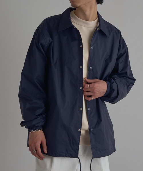 MAISON CLUB(メゾンクラブ)の「【MAISON CLUB】US Coach Jacket ウインドブレーカー 裏生地あり(ナイロンジャケット・メンズ・ブラック/ネイビー/グレー・XL/M/L/2XL)」の20枚目の写真
