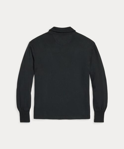 ★ RRL ★ アップリケジャージークォータージッププルオーバー セール】アップリケド ジャージー クォータージップ プル