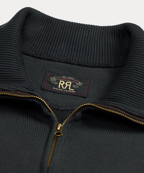 ★ RRL ★ アップリケジャージークォータージッププルオーバー セール】アップリケド ジャージー クォータージップ プル