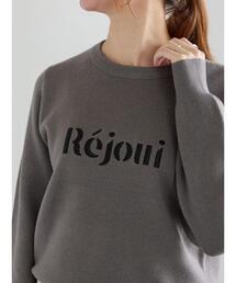 Rejoui刺繍ロゴニットプルオーバー