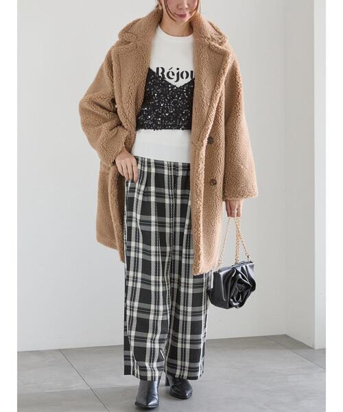 Te chichi（テチチ）の「Rejoui刺繍ロゴニットプルオーバー（ニット/セーター・レディース・チャコールグレー/オフホワイト・F）」の17枚目の写真