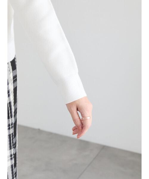 Te chichi（テチチ）の「Rejoui刺繍ロゴニットプルオーバー（ニット/セーター・レディース・チャコールグレー/オフホワイト・F）」の11枚目の写真