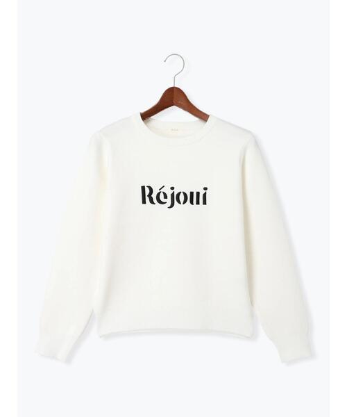 Te chichi（テチチ）の「Rejoui刺繍ロゴニットプルオーバー（ニット/セーター・レディース・チャコールグレー/オフホワイト・F）」の10枚目の写真