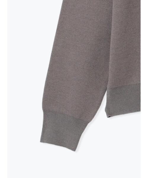 Te chichi（テチチ）の「Rejoui刺繍ロゴニットプルオーバー（ニット/セーター・レディース・チャコールグレー/オフホワイト・F）」の6枚目の写真