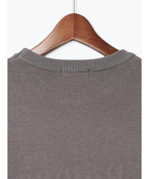 Te chichi（テチチ）の「Rejoui刺繍ロゴニットプルオーバー（ニット/セーター・レディース・チャコールグレー/オフホワイト・F）」の4枚目の写真