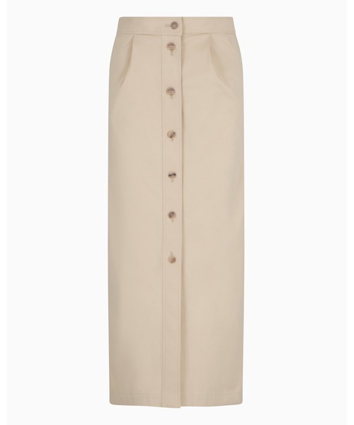 EMPORIO ARMANI（エンポリオアルマーニ）の「【エンポリオ アルマーニ】ロングスカート ブラッシュドコットン ボタン（スカート・レディース・ベージュ・36/38/40/42）」の5枚目の写真