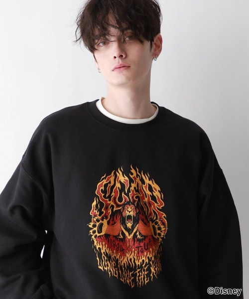 Disney（ディズニー）の「【Disney/ディズニー】別注/ヴィランズプリント裏起毛クルーネックスウェット（スウェット・メンズ・ブラック/その他7/その他8・MEDIUM/LARGE）」の3枚目の写真