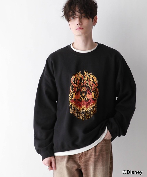 Disney（ディズニー）の「【Disney/ディズニー】別注/ヴィランズプリント裏起毛クルーネックスウェット（スウェット・メンズ・ブラック/その他7/その他8・MEDIUM/LARGE）」の5枚目の写真