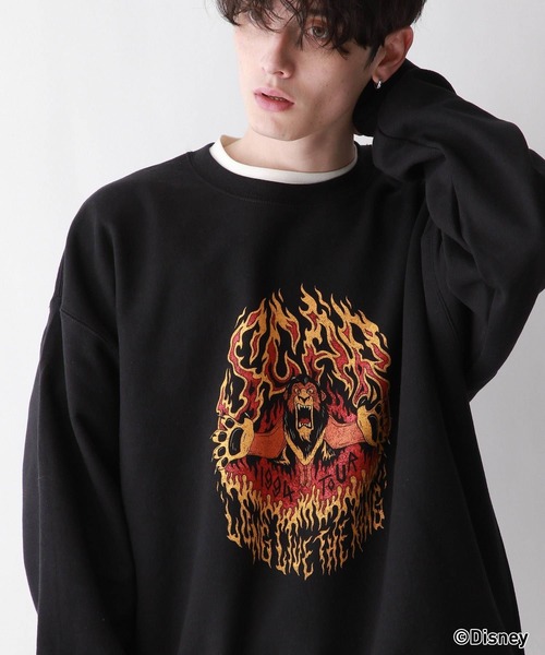 Disney（ディズニー）の「【Disney/ディズニー】別注/ヴィランズプリント裏起毛クルーネックスウェット（スウェット・メンズ・ブラック/その他7/その他8・MEDIUM/LARGE）」の4枚目の写真