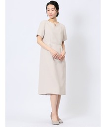 m.f.editorial（エムエフエディトリアル）の「【ストレッチ ウォッシャブル】m.f.エディトリアルレディース サックワンピース グレー(セットアップ可能)（ワンピース）」