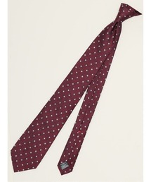 m.f.editorial（エムエフエディトリアル）の「【シルク100％】m.f.エディトリアル メンズ セッテピエゲ シルクドット柄 ネクタイ 8cm幅（ネクタイ）」