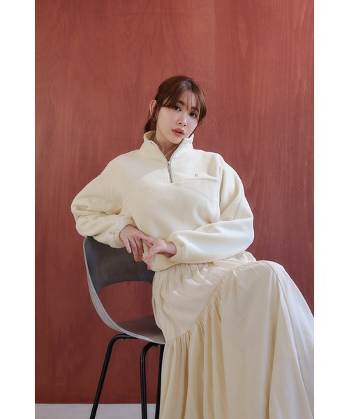 Flight Mode Half Zip Fleece Pullover（その他トップス）｜Her lip to