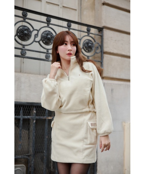 Flight Mode Half Zip Fleece Pullover（その他トップス）｜Her lip to