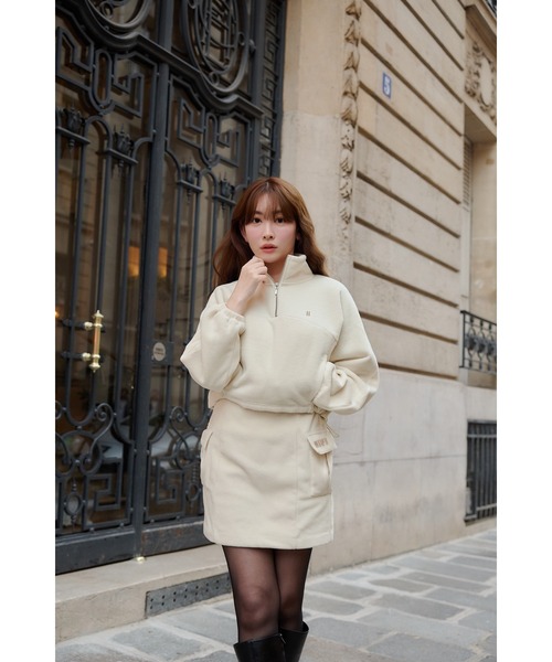 Flight Mode Half Zip Fleece Pullover（その他トップス）｜Her lip to