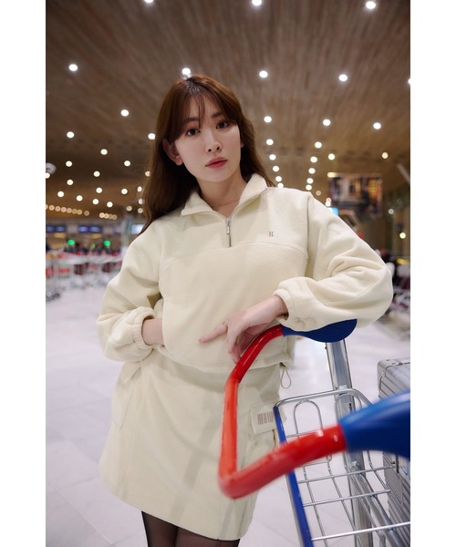 Flight Mode Half Zip Fleece Pullover（その他トップス）｜Her lip to