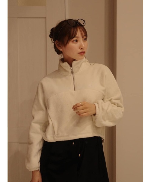 Flight Mode Half Zip Fleece Pullover（その他トップス）｜Her lip to
