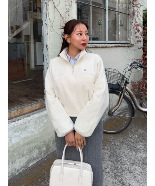 Flight Mode Half Zip Fleece Pullover（その他トップス）｜Her lip to