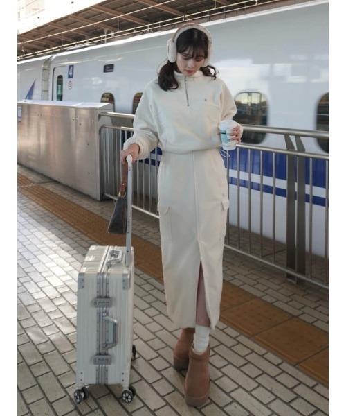 Flight Mode Half Zip Fleece Pullover（その他トップス）｜Her lip to