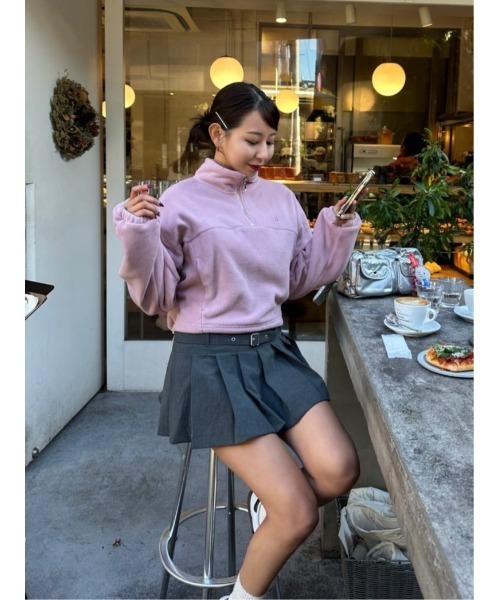 Flight Mode Half Zip Fleece Pullover（その他トップス）｜Her lip to