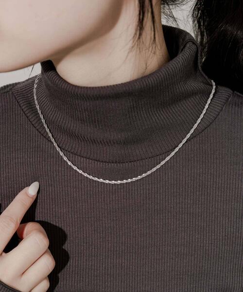 SMELLY(スメリー)の「ステンレスデザインチェーンネックレス(ネックレス・レディース・シルバー・-)」の1枚目の写真