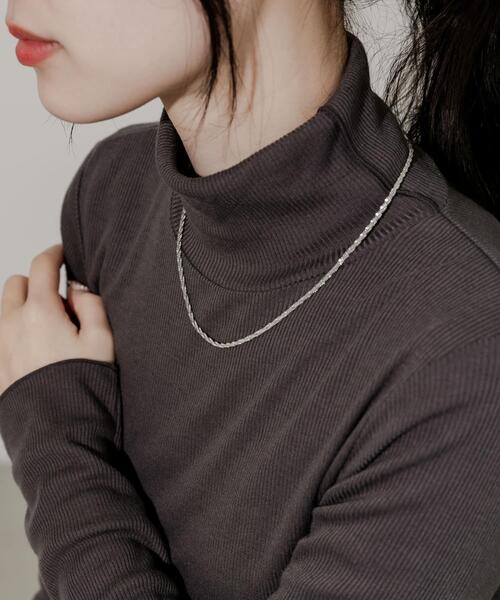 SMELLY(スメリー)の「ステンレスデザインチェーンネックレス(ネックレス・レディース・シルバー・-)」の2枚目の写真