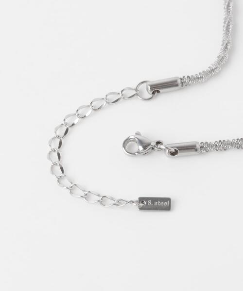 SMELLY(スメリー)の「ステンレスデザインチェーンネックレス(ネックレス・レディース・シルバー・-)」の5枚目の写真