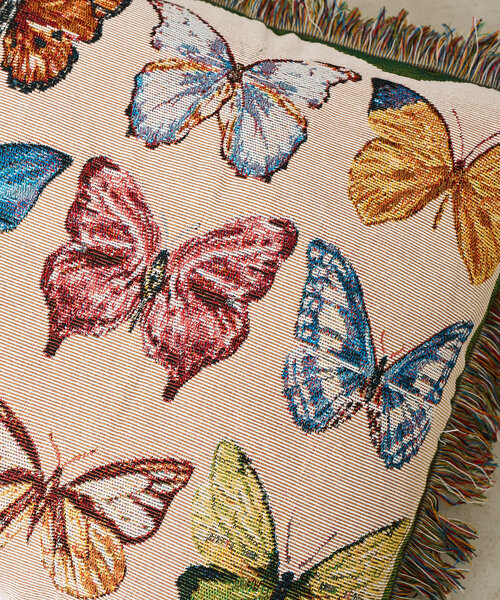 BIRTHDAY BAR（バースデイバー）の「【SAHIR サヒール】Cushioncover butterfly（クッション/クッションカバー・レディース・グリーン・0）」の9枚目の写真