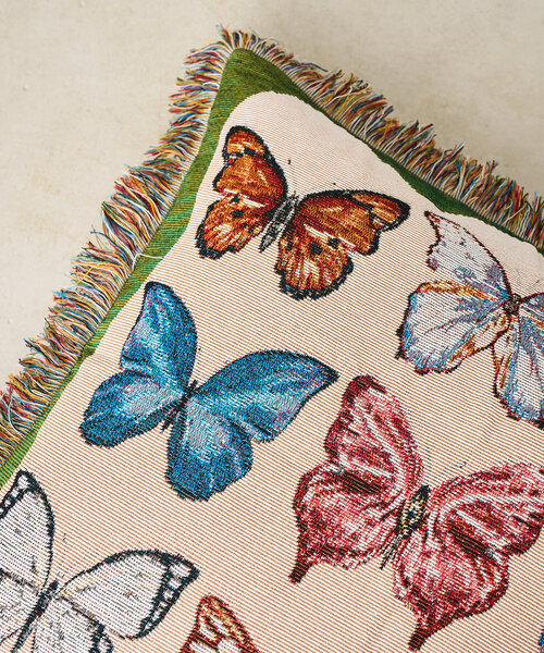 BIRTHDAY BAR（バースデイバー）の「【SAHIR サヒール】Cushioncover butterfly（クッション/クッションカバー・レディース・グリーン・0）」の6枚目の写真