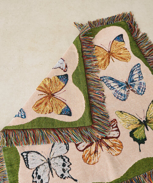 BIRTHDAY BAR（バースデイバー）の「【SAHIR サヒール】Cushioncover butterfly（クッション/クッションカバー・レディース・グリーン・0）」の5枚目の写真