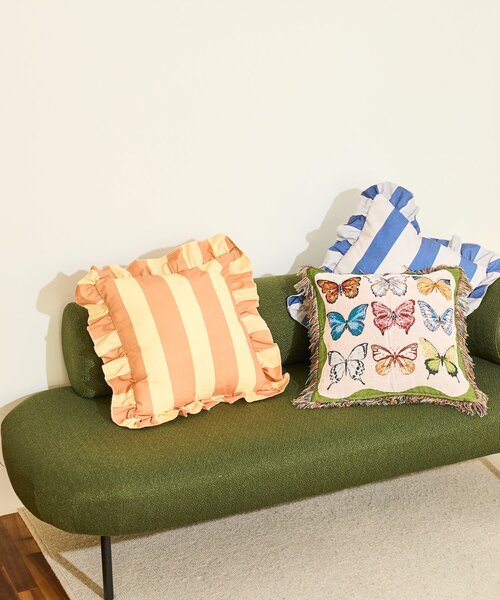 BIRTHDAY BAR（バースデイバー）の「【SAHIR サヒール】Cushioncover butterfly（クッション/クッションカバー・レディース・グリーン・0）」の3枚目の写真