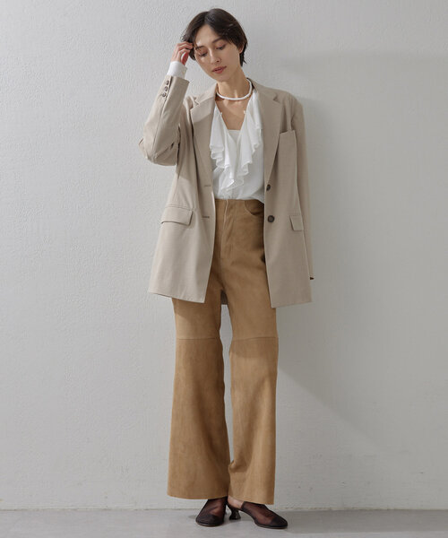Whim Gazette(ウィムガゼット)の「スエードパンツ(その他パンツ・レディース・キャメル・FREE)」の8枚目の写真