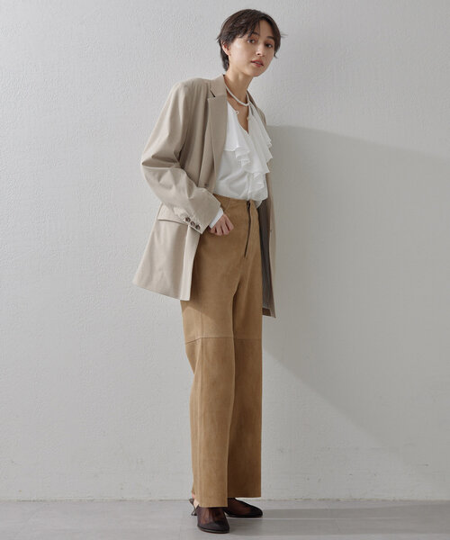Whim Gazette(ウィムガゼット)の「スエードパンツ(その他パンツ・レディース・キャメル・FREE)」の6枚目の写真