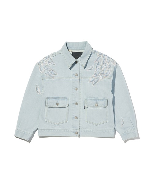 Levi's（リーバイス）の「Levi's/リーバイス BLUETAB(TM) BLISS トラッカージャケット ライトインディゴ（デニムジャケット・レディース・インディゴブルー・XS/S/M）」の3枚目の写真