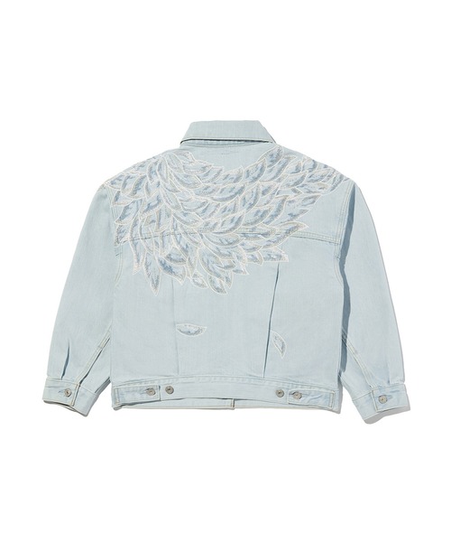 Levi's（リーバイス）の「Levi's/リーバイス BLUETAB(TM) BLISS トラッカージャケット ライトインディゴ（デニムジャケット・レディース・インディゴブルー・XS/S/M）」の4枚目の写真