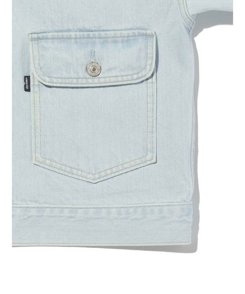 Levi's（リーバイス）の「Levi's/リーバイス BLUETAB(TM) BLISS トラッカージャケット ライトインディゴ（デニムジャケット・レディース・インディゴブルー・XS/S/M）」の7枚目の写真