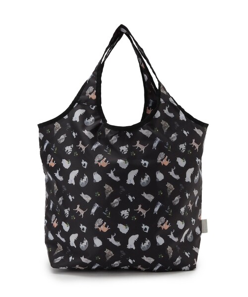 SHOO・LA・RUE(シューラルー)の「【UCHINOKOKAMOII】エコバッグ(エコバッグ/サブバッグ・レディース・ベビーピンク/ブラック/サックスブルー/アイボリー・00)」の3枚目の写真