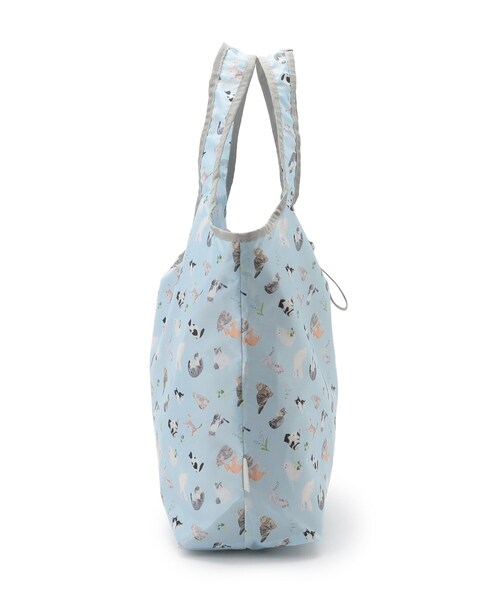 SHOO・LA・RUE(シューラルー)の「【UCHINOKOKAMOII】エコバッグ(エコバッグ/サブバッグ・レディース・ベビーピンク/ブラック/サックスブルー/アイボリー・00)」の6枚目の写真